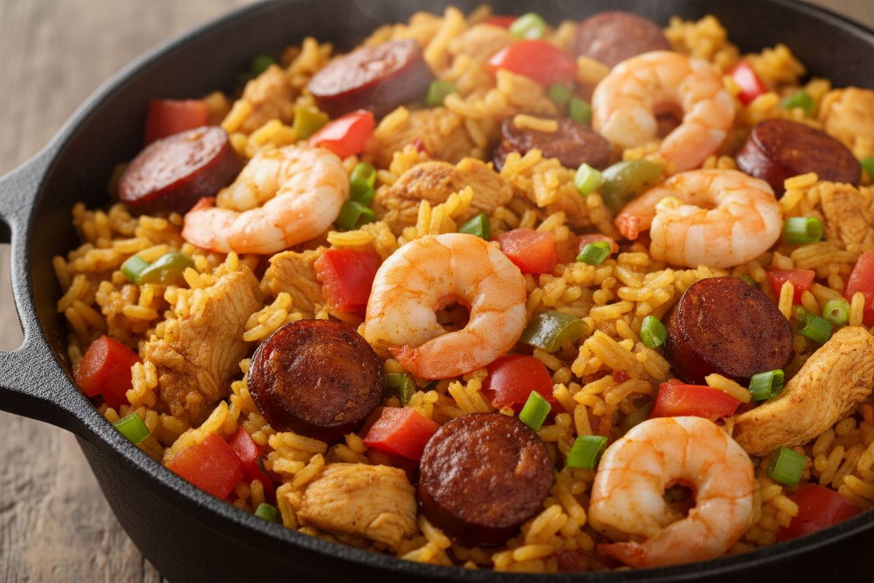 Cajun Jambalaya with Hot Ones The Classic Hot Sauce